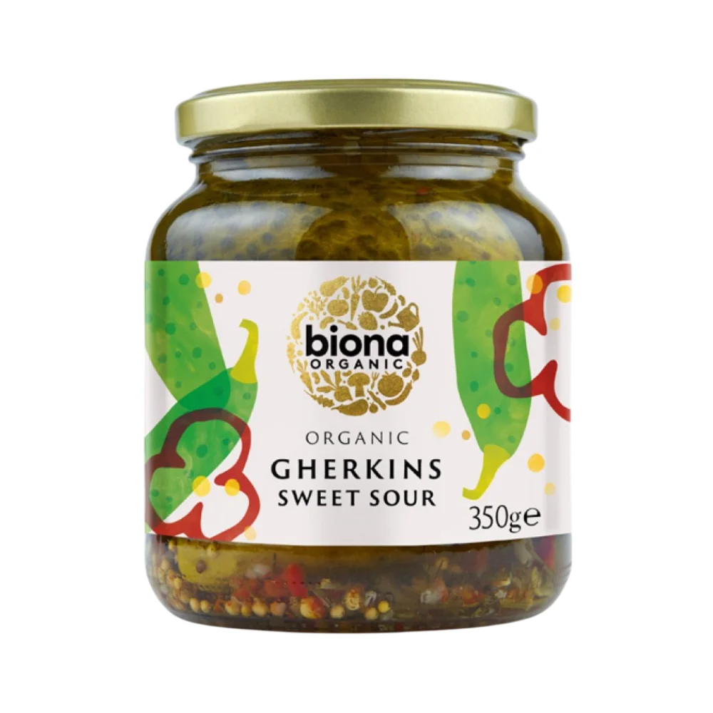 Biona Αγγουράκια Τουρσί με Αγαύη (350γρ)